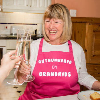 'Outnumbered By Grandkids' Grandma Apron, 2 of 9