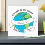 Personalised Welcome To The World Baby Card, thumbnail 1 of 2