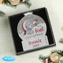 Personalised Baby's 1st Christmas Snow Globe Bauble, thumbnail 1 of 3