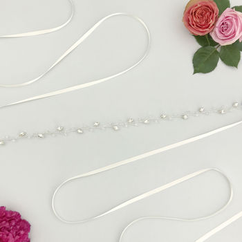 Silver Plated Floral Hair Vines, 11 of 12