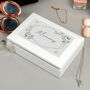 Personalised Botanical Butterfly Wooden Jewellery Box, thumbnail 4 of 8