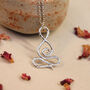 Yogi Meditation Pendant In Silver Or Gold, thumbnail 5 of 10