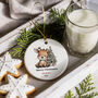 Personalised Woodland Reindeer Christmas Bauble, thumbnail 7 of 11