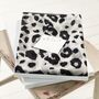 Snow Leopard Print Personalised Scarf, thumbnail 4 of 10