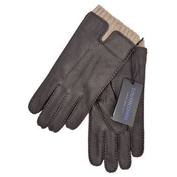 Sherborne. Men's Cashmere Lined Leather Glove, 7 of 10