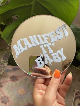 Manifest It Baby Mini Mirror, 3 of 6