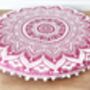 Round Ombre Mandala Floor Cushion Cover, thumbnail 5 of 7