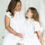 Mini Polo Short Sleeve White Cotton Dress, thumbnail 3 of 9