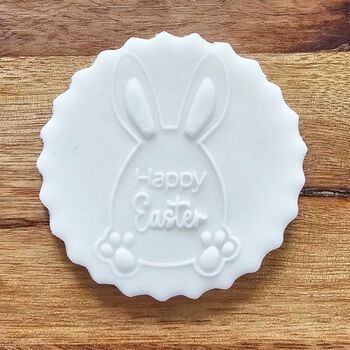 Easter Treats Debosser Stamp Happy Easter For Cookies And Cupcake Icing Decoration, 5 of 5