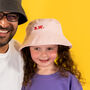 Children's Embroidered Personalised Bucket Hat, thumbnail 1 of 2