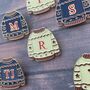 Custom Initial Sweater Enamel Pin – Personalised, thumbnail 1 of 4