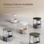 Side Table With Charging Station Fabric Basket, thumbnail 8 of 8