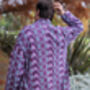 Purple Royal Lavender Robe ~ Aristocrat Unisex Kimono Jacket, thumbnail 7 of 7