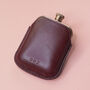 Copper Hip Flask With Vintage Leather Sleeve, thumbnail 1 of 12