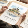 Normandy Travel Poster, thumbnail 1 of 7
