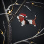 Basset Hound Christmas Decoration Personalisation Available, thumbnail 4 of 4