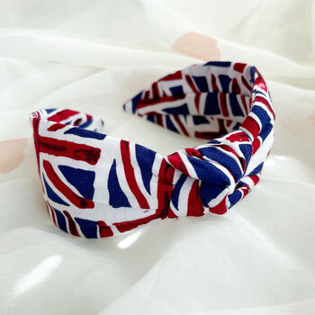 Union Jack Knot Hairband, 2 of 5