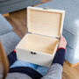 Personalised Jungle Animals Keepsake Box New Baby Gift, thumbnail 3 of 6
