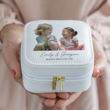 Personalised Best Friend Photo Keepsake Jewellery Box, 2 of 6