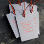You Can’t Always Get What You Want Foil Gift Tags, thumbnail 4 of 12