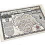 Yorkshire Map Tea Towel, thumbnail 2 of 12