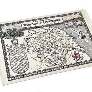 Yorkshire Map Tea Towel, 2 of 12