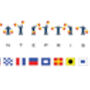 Personalised Signal And Semaphore Flags Name Print, thumbnail 5 of 6