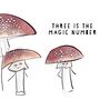 Three Is The Magic Number Print, thumbnail 4 of 5