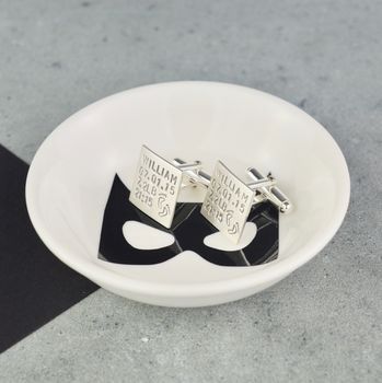 Cufflinks And Jewellery Dish Superhero Dad Collection, 2 of 7