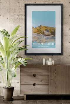 Thorpe Cloud Peak District Art Print, 3 of 4