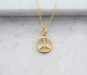 Peace Symbol Necklace, 2 of 8