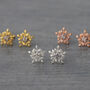 Personalised Snowflake Earrings In Mini Stocking, thumbnail 2 of 8