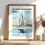 Personalised Ordination Sail Print Ordination Gift, thumbnail 1 of 8