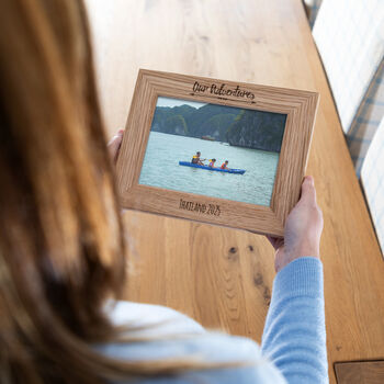Personalised Our Adventures Photo Frame, 3 of 5
