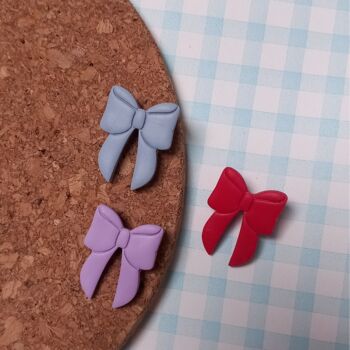 Polymer Clay Bow Pin Badge, 5 of 5
