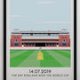 Custom Contemporary Illustration Of Any Cricket Ground, thumbnail 2 of 8