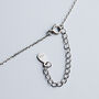 Sterling Silver Crystal Interlocking Circles Pendant Necklace, thumbnail 3 of 6