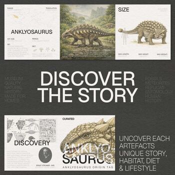 Large Hand Painted Anklyosaurus Skull Dinosaur Sculpture – Museum Quality 3D Resin Fossil Model On Black Metal Stand, Statement Home Decor, 4 of 4