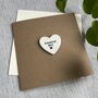 Amazing Dad Porcelain Heart Keepsake Token Valentine's Day Card, thumbnail 1 of 4