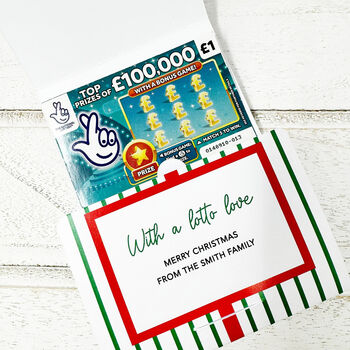 Personalised Christmas Lottery Wallet, 6 of 6