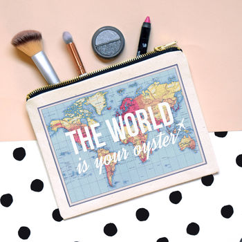 'World Is Your Oyster' Make Up Bag, 2 of 2