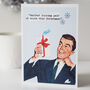 Funny Retro Christmas Card For Dad, thumbnail 3 of 4