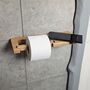 Luxury Toilet Paper Rack Oak Wood, thumbnail 2 of 10