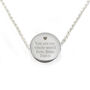 Personalised Any Message Disc Necklace, thumbnail 10 of 10