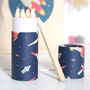 Space Rocket Stationery Set With Personalised Bag, thumbnail 2 of 2
