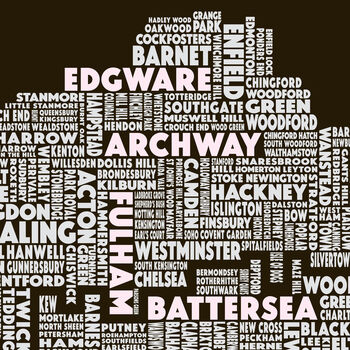 Personalised London Map, 3 of 4