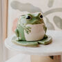 Freddie Frog On Lily Pad Cottagecore Wax Melt Burner, thumbnail 1 of 5
