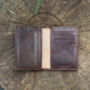 Woodland Range Small Bifold Brown Leather Wallet Rfid Safe, thumbnail 3 of 6