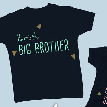 Brother And Sister Babygrow And T Shirt Set, 4 of 7
