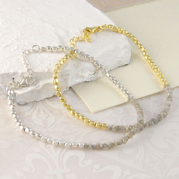 Champagne Diamond Rose/Gold Plated Silver Bracelet, 2 of 8